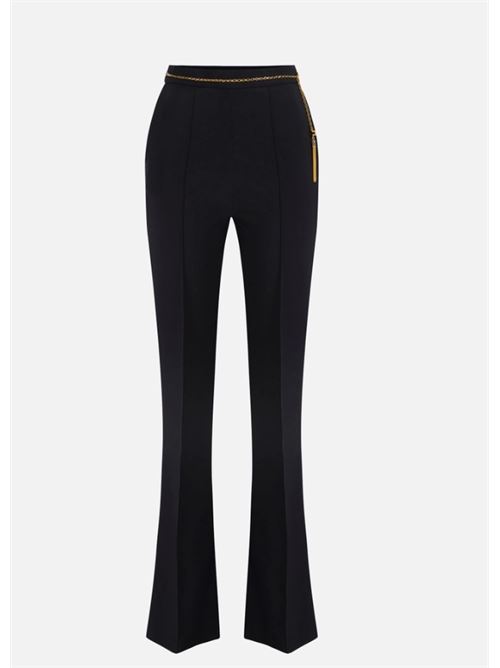 Lightweight crepe trousers with jewel chain ELISABETTA FRANCHI | PA14157E2.110